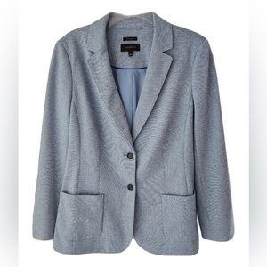 Talbots Aberdeen Blue Grey Blazer Size 12